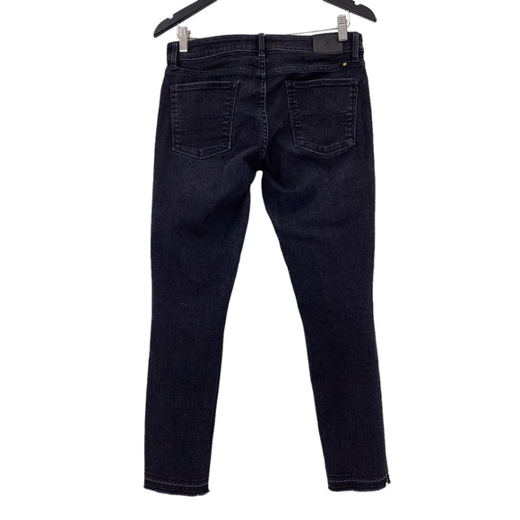 Lucky Brand Black Lolita Ankle Capri Mid Rise Distressed Raw Hem Jeans, 4 - Picture 8 of 15